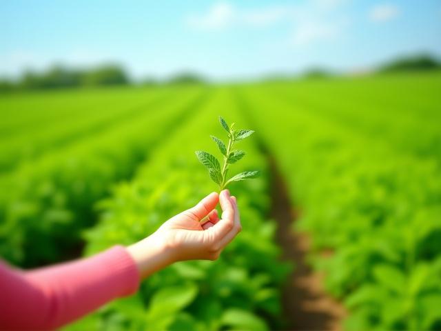 Larawan ng mga organic na bukid at herbal na halaman